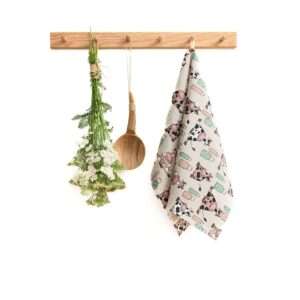 Linen tea towel - Cow linen fabric - Nordic Linen