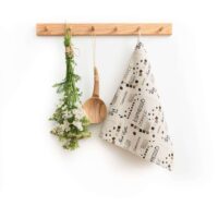 Linen tea towel - Coffee linen fabric - Nordic Linen