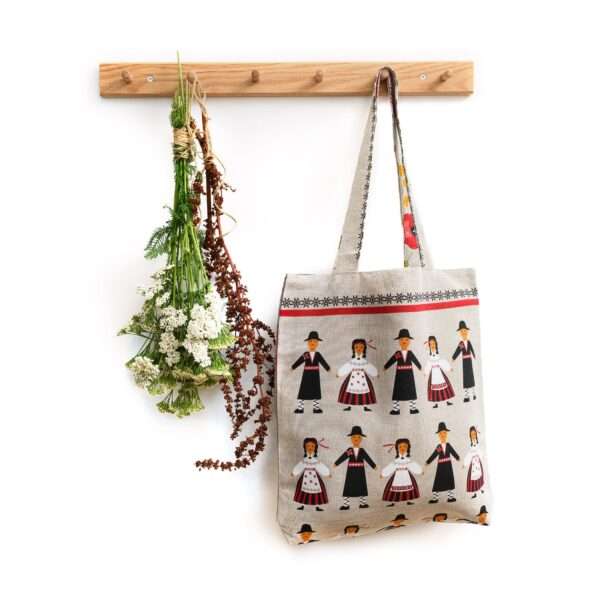 Estonian National Folk Cloths Linen Tote Bag Estonian National Folk Cloths Linen Tote Bag