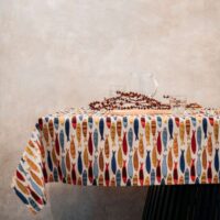 Colorful Fishes Linen Tablecloth