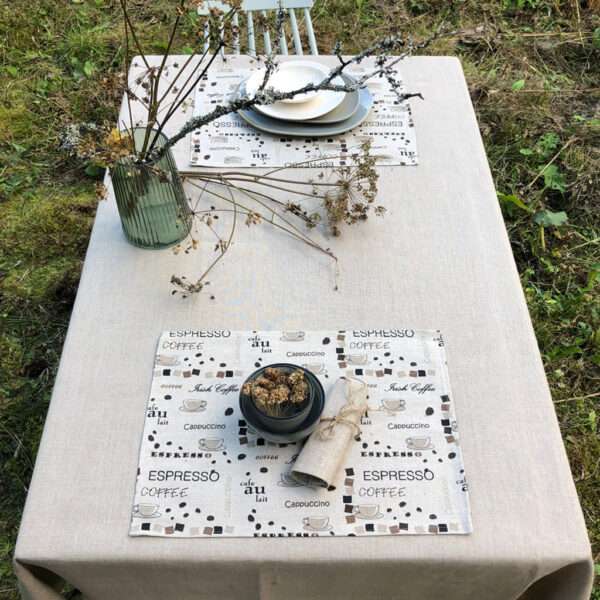 Coffee Linen Placemat Coffee Linen Placemat