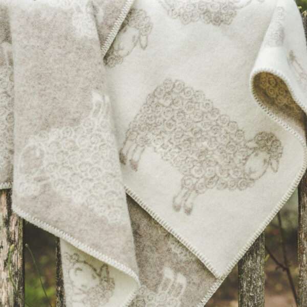 Wool Baby Blanket - Beige Curly Sheep Wool Baby Blanket - Beige Curly Sheep
