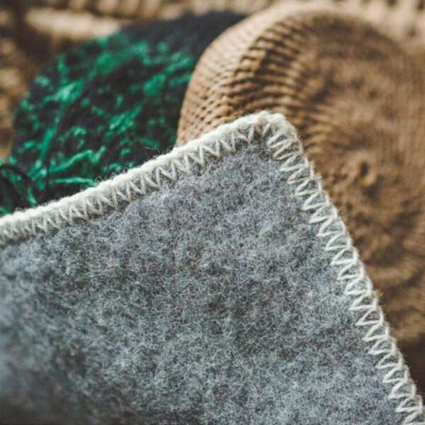 Wool blanket throw - grey color Wool blanket throw - grey color