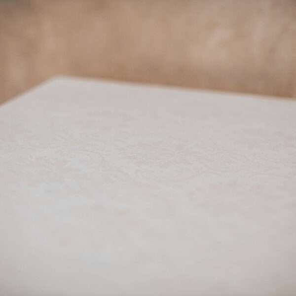 White Flower Ornaments Linen Tablecloth White Flower Ornaments Linen Tablecloth