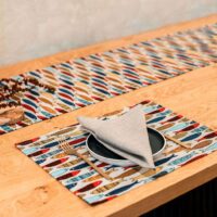 Colorful Fishes Linen Placemat