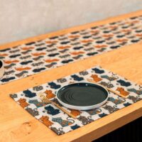 Colorful Cats Linen Placemat