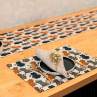 Colorful Cats Linen Placemat