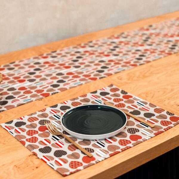 Hearts Linen Placemat Hearts Linen Placemat