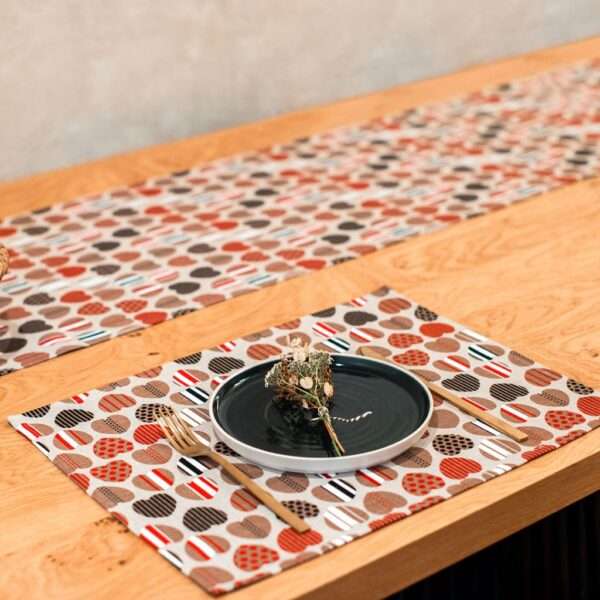 Hearts Linen Placemat Hearts Linen Placemat