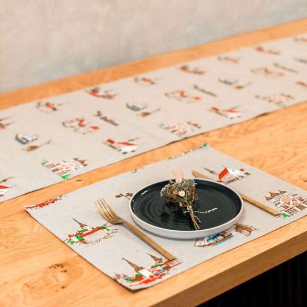 Tallinn Old Town Linen Placemat
