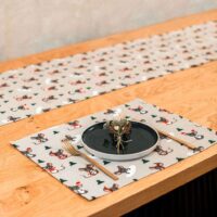 Christmas Mouse Linen Placemat