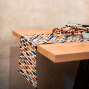 COLORFUL FISHES LINEN RUNNER