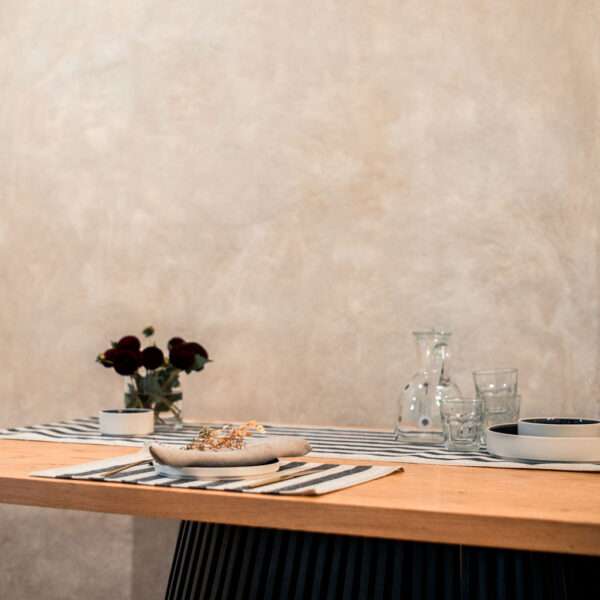 Black Stripes Rustic Linen Placemat Black Stripes Rustic Linen Placemat