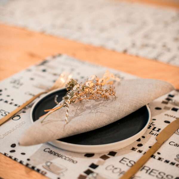 Coffee Linen Placemat Coffee Linen Placemat