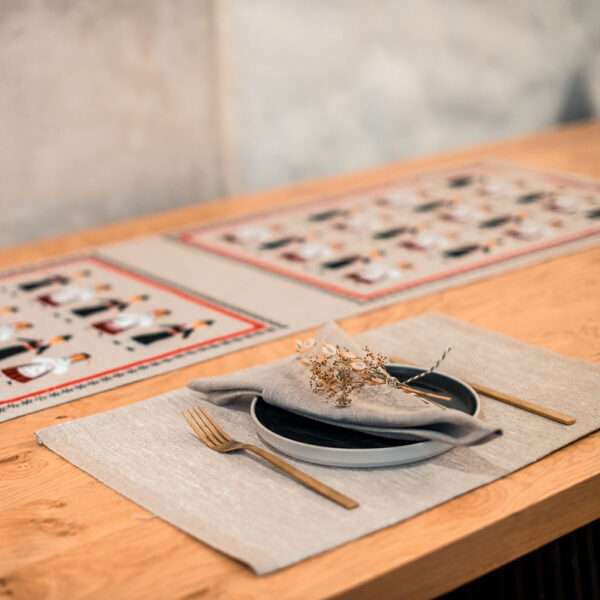 Classic Natural Beige Rustic Linen Placemat Classic Natural Beige Rustic Linen Placemat