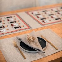 Classic Natural Beige Rustic Linen Placemat