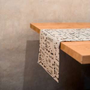 COFFEE LINEN RUNNER
