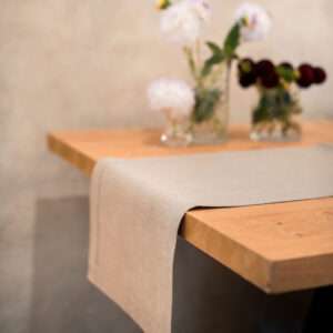 CLASSIC GREY LINEN RUNNER