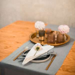 Classic Lilac Linen Runner