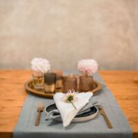 Classic Lilac Linen Runner