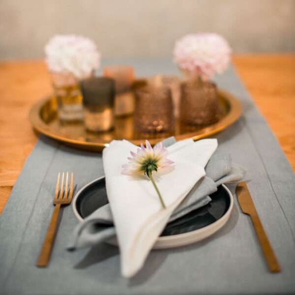 Classic Lilac Linen Runner Classic Lilac Linen Runner