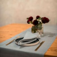 Classic Lilac Linen Runner