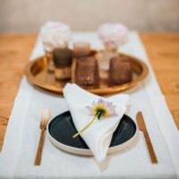 Classic White Linen Runner