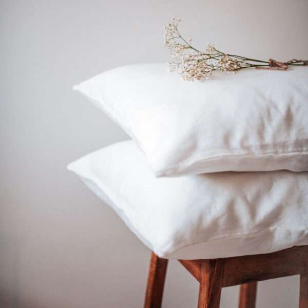 White Linen Pillow Case White Linen Pillow Case