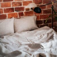 Natural Washed Linen Bed Set