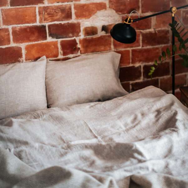 Natural Washed Linen Bed Set Natural Washed Linen Bed Set