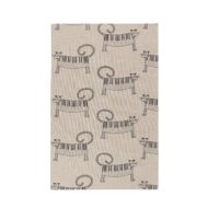 Linen tea towel - Cat piano linen fabric - Nordic Linen