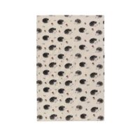 Linen tea towel - Hedgehog linen fabric - Nordic Linen