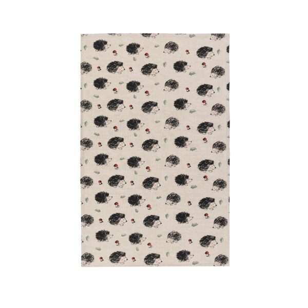 Linen tea towel - Hedgehog linen fabric - Nordic Linen Linen tea towel - Hedgehog linen fabric - Nordic Linen