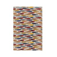 Linen tea towel - Colorful fishes linen fabric - Nordic Linen
