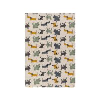 Linen tea towel - Dog linen fabric - Nordic Linen