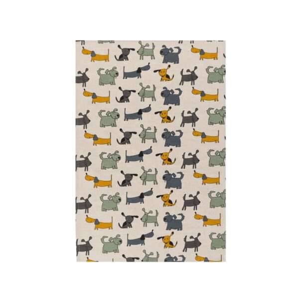 Linen tea towel - Dog linen fabric - Nordic Linen Linen tea towel - Dog linen fabric - Nordic Linen