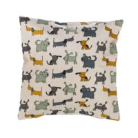 Linen cushion cover - Dogs linen fabric - Nordic Linen