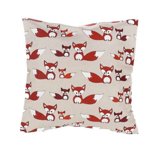 Linen cushion cover - Red foxes linen fabric - Nordic Linen Linen cushion cover - Red foxes linen fabric - Nordic Linen