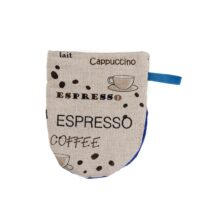 Linen oven mitt - Coffee linen fabric - Nordic Linen