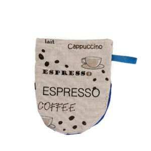 Linen oven mitt - Coffee linen fabric - Nordic Linen