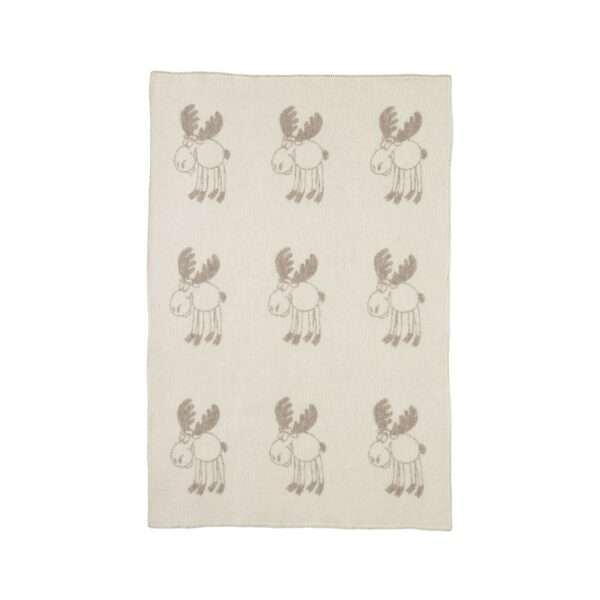 Wool Baby Blanket – Beige Moose Wool Baby Blanket – Beige Moose