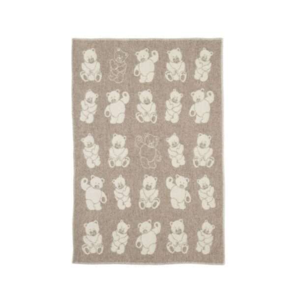 Wool Baby Blanket – Beige Teddy Bear Wool Baby Blanket – Beige Teddy Bear