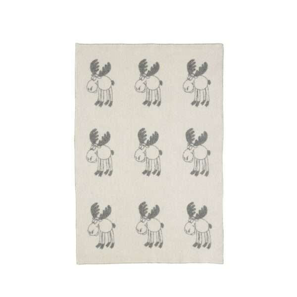 Wool Baby Blanket – Grey Moose Wool Baby Blanket – Grey Moose