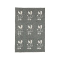 Wool Baby Blanket – Grey Moose
