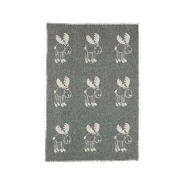 Wool Baby Blanket – Grey Moose Wool Baby Blanket – Grey Moose