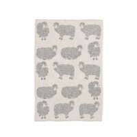 Wool Baby Blanket – Grey Curly Grey