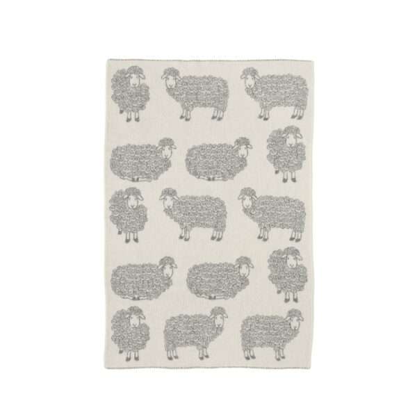 Wool Baby Blanket – Grey Curly Grey Wool Baby Blanket – Grey Curly Grey