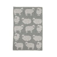 Wool Baby Blanket – Grey Curly Grey
