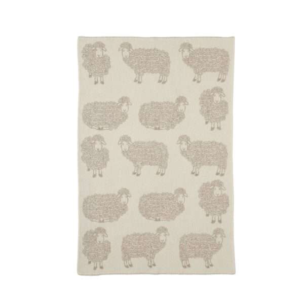 Wool Baby Blanket - Beige Curly Sheep Wool Baby Blanket - Beige Curly Sheep