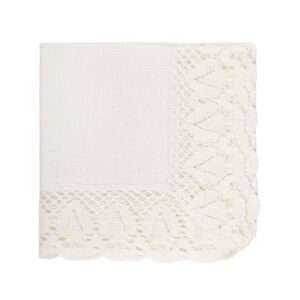 Klassikalised valged linased salvrätikud pitsiga